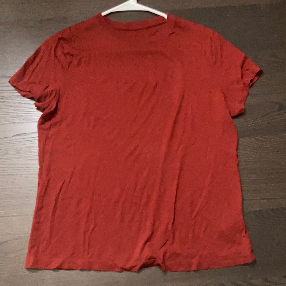 A New Day Plain Dark Red T Shirt